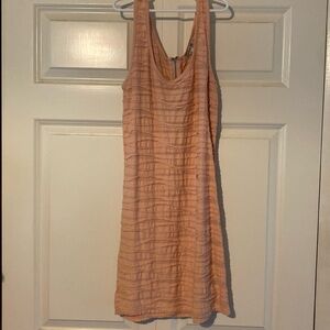 Light pink mini dress with zipper